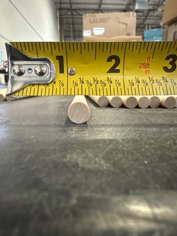 Photo 1 of 10PCS Dowel Rods Wood Sticks Wooden Dowel Rods - 3/8 x 17.5 Inch for Crafts, Hardwood Dowel Rod Assortment, Wooden Rod Sticks Doweling Rods DIYers.