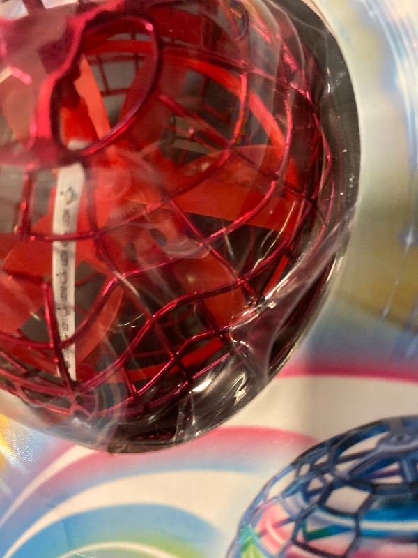Photo 1 of Flying Orb Ball (Red, 2025 Upgraded) with Dazzling Lights, Magic Hover Spinner, Cool Boomerang Drone, Floating Cosmic Globe, Kids Outdoor Toys, for 6 7 8 9 10 Year Old Boys Girls