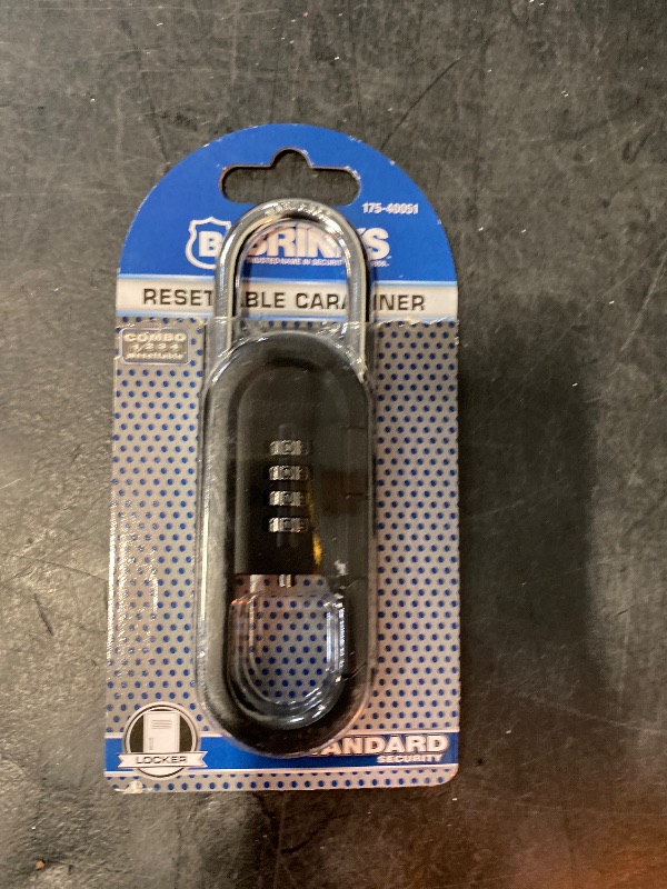 Photo 1 of Brinks Locker Gym and Sports Combination Padlock, 1-1/2-in Wide x 1-in Shackle