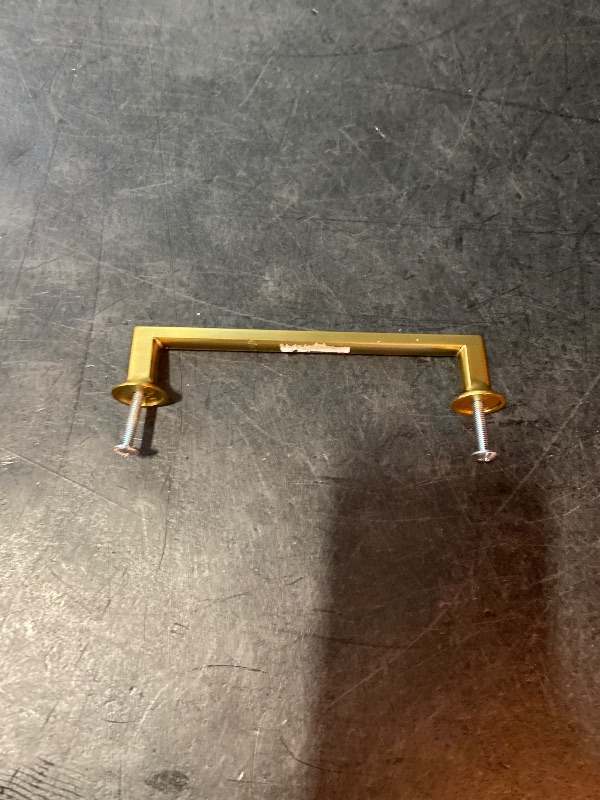 View 2 of allen + roth LOWDER 3-in , 76mm Center to Center Brushed Gold Rectangular Handle Drawer Pull