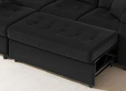 Photo 1 of Foot Stool Can Connect To Pocassy 85" Convertible Sleeper Sofa