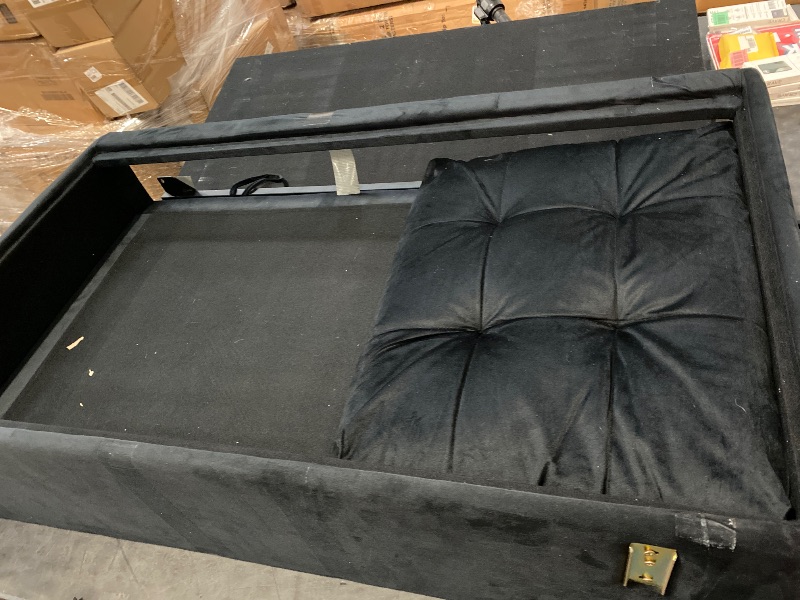 Photo 1 of Foot Stool Can Connect To Pocassy 85" Convertible Sleeper Sofa
