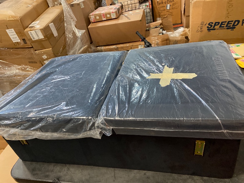 Photo 1 of Foot Stool Can Connect To Pocassy 85" Convertible Sleeper Sofa