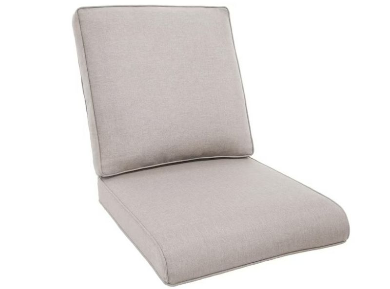 Photo 1 of Modern 22 in. x 25 in. 2-Piece Deep Seating Outdoor Lounge Chair Cushion Set in Beige (2-Piece)
