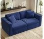 Photo 1 of (Arm Rest Only) PARKWELL 71" Loveseat Sofa, Modern Sectional Sofa Cloud Couch for Living Room, Apartment, Office, 2-Seat Modular Sofa with Storage, Blue