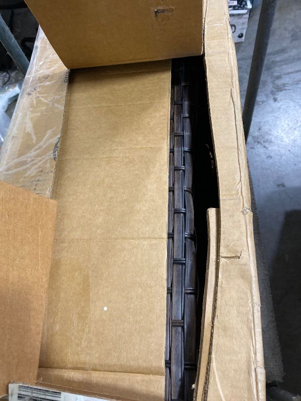 Photo 1 of LunaCurve Brown Swivel Glider Wicker Outdoor Rocking Chair with 5 in. Gray Cushions (2-Pack)