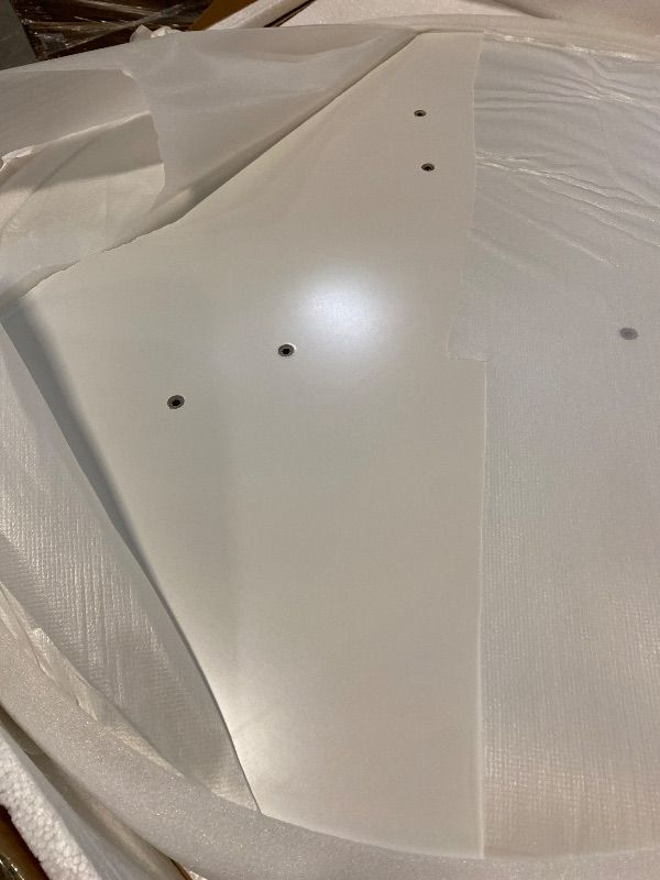 Photo 1 of 36 Inch Round White Coffee Table
