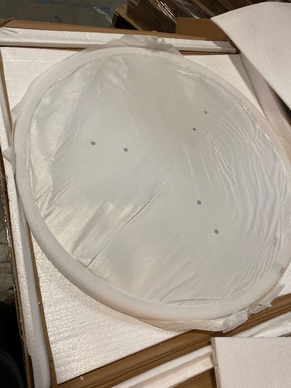 Photo 1 of 36 Inch Round White Coffee Table
