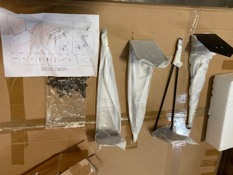 Photo 1 of Zons Dining Table, Grey, 55 x 32 x 30 Inch
