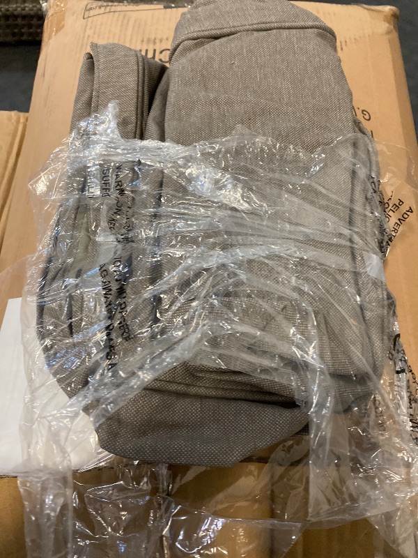 Photo 1 of 22 in. x 24 in. 2-Piece Deep Seating Outdoor Lounge Chair Replacement Cushion and Back Pillow in Gray
