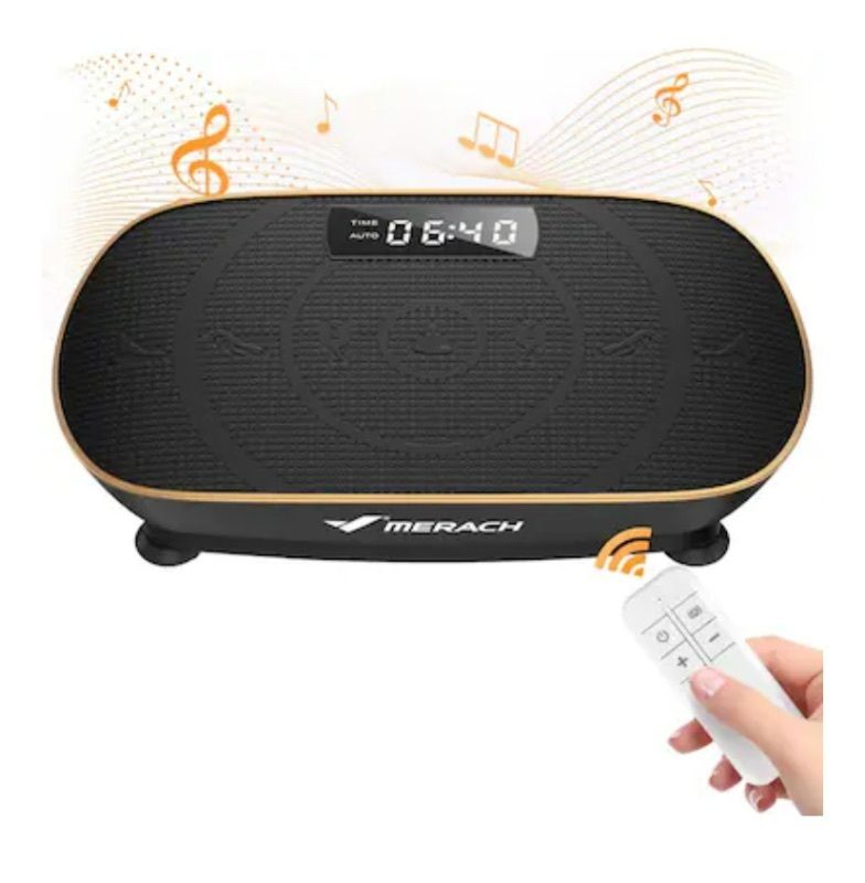 Photo 1 of MERACH Vibration Plate Exercise Machine, Curved Vibration Plate for Lymphatic Drainage Weight Loss, Vibrating Plate with Real-Time Calorie Tracking on LED Display, Workout Equipment for Home Women Men
