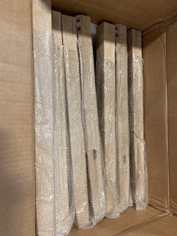 Photo 1 of Homeworks Natural & Gray Backless Upholstered Counter Height Stool ( 2 Piece)
