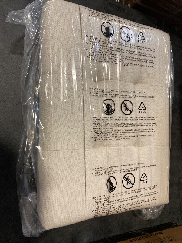 Photo 1 of Homeworks Natural & Gray Backless Upholstered Counter Height Stool ( 2 Piece)
