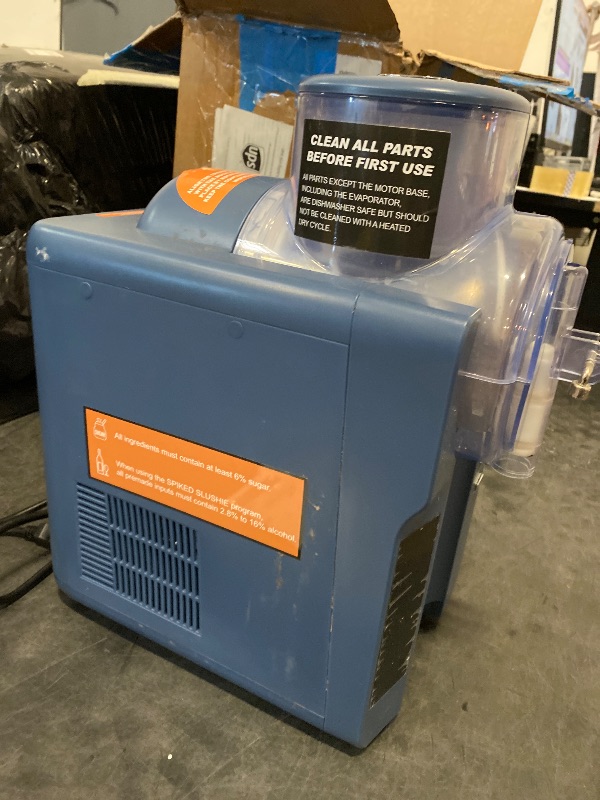 Photo 1 of 2-in-1 Slush and Ice Cream Maker - 6 Modes for Smoothies, Milkshakes, Cocktails, Margaritas, and Ice Cream, Double-Layer Tank, Ice Cream Cone Holder, Self-Cleaning - Perfect for Home Use
