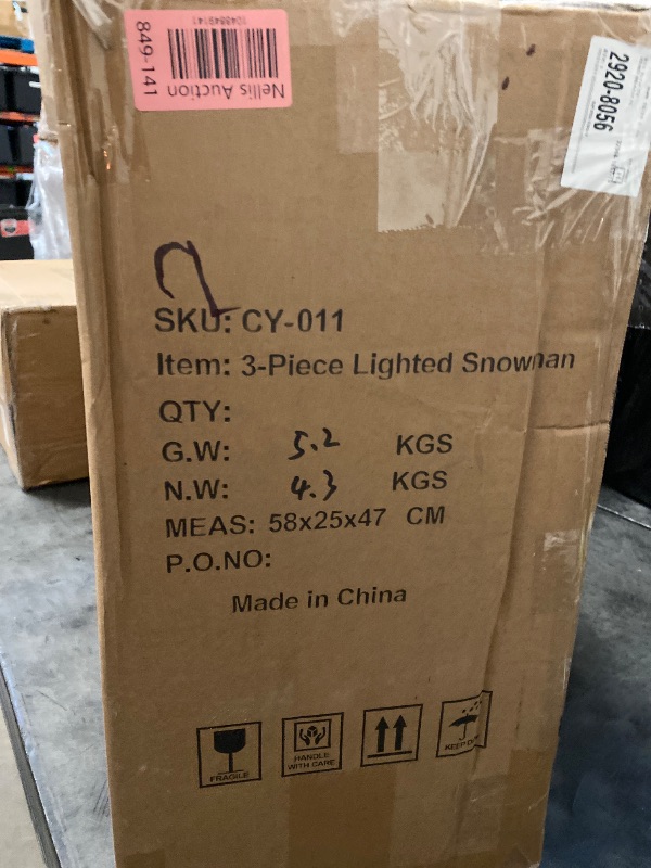 Photo 1 of 3 Piece Lighted Snowman
