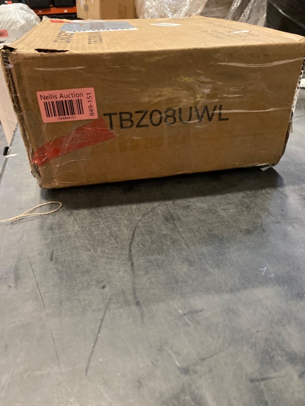 Photo 1 of CHOEZON Farmhouse End Table, Narrow Side Table for Small Spaces, Slim Nightstand with Charging Station, with 2 AC Outlets, 1 USB and 1 Type-C Port, for Living Room, Bedroom, White TBZ08UWL
