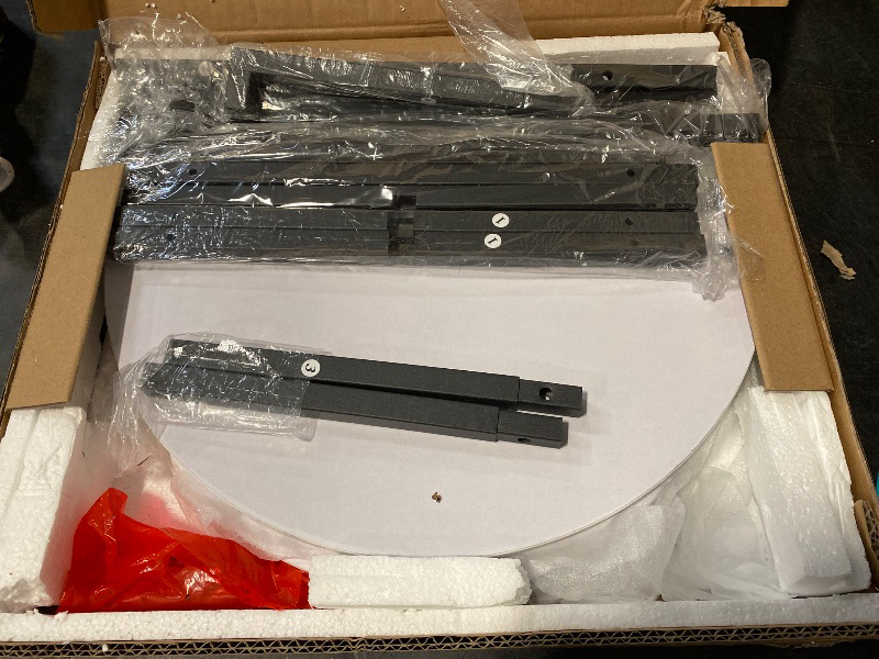 Photo 1 of Lamerge Faux Marble Side Table, 3 Tier Storage Side Table, Small Round Coffee Table, Bedside Table with Metal Frame for Living Room Bedroom, White , Black
