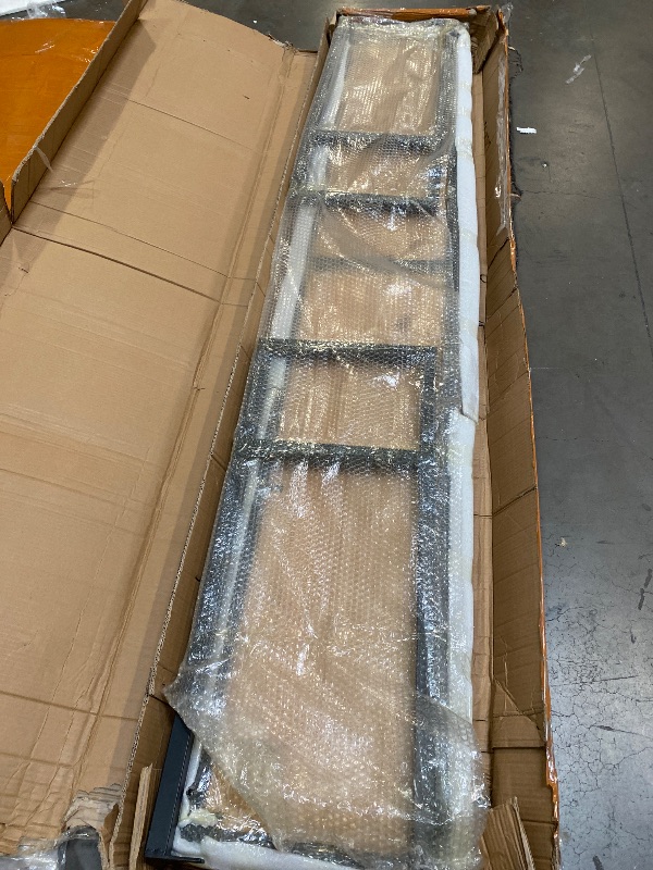 Photo 1 of (Table Only) Farmhouse Bar Table Solid Wood Rectangle Bar Height Table for Kitchen Coffee Shop Window Small Space -Table Only(94.5" L x 15.7" W x 41.3" H)