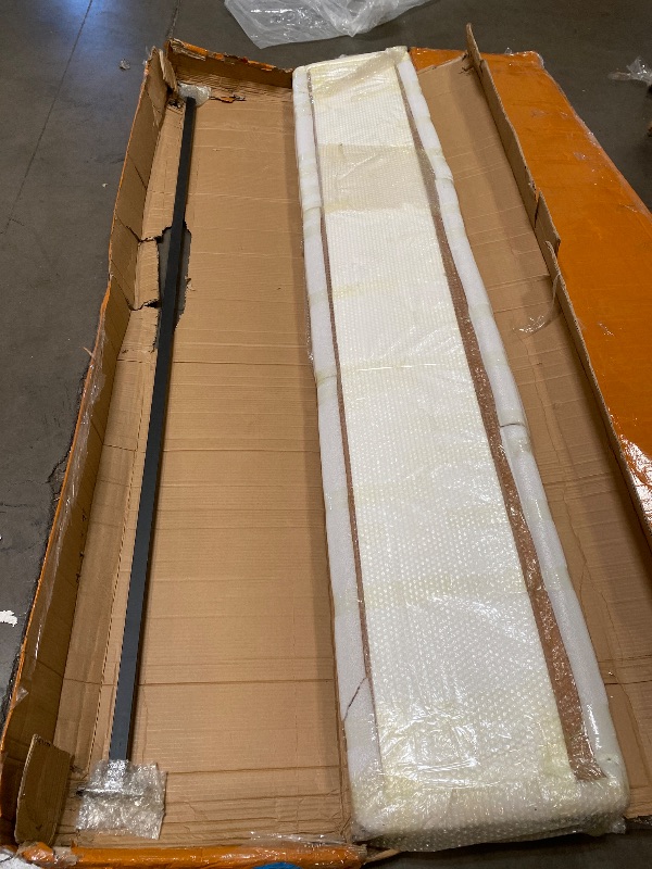 Photo 1 of (Table Only) Farmhouse Bar Table Solid Wood Rectangle Bar Height Table for Kitchen Coffee Shop Window Small Space -Table Only(94.5" L x 15.7" W x 41.3" H)