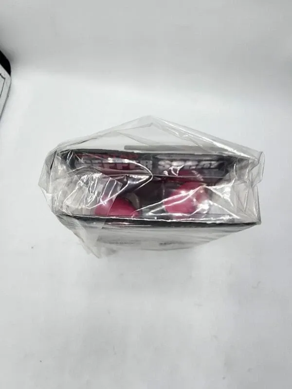 Photo 1 of 2 pack Cheetah pepper spray flat pink in color with key chain ring