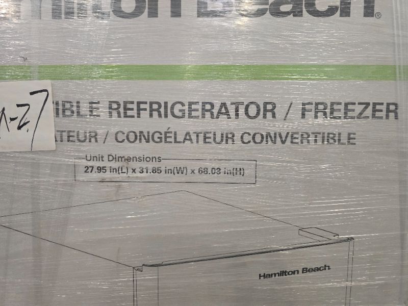 Photo 1 of 17 cu. ft. Frost Free Upright Convertible Freezer/Refrigerator in White - 2-in-1 design, you can switch between freezer and refrigerator modes with just a single click Internet # 328709117 - Model # HBFRF1798