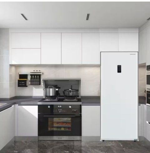 Photo 1 of 17 cu. ft. Frost Free Upright Convertible Freezer/Refrigerator in White - 2-in-1 design, you can switch between freezer and refrigerator modes with just a single click Internet # 328709117 - Model # HBFRF1798