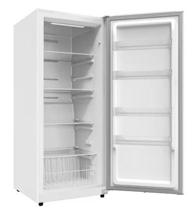 Photo 1 of 17 cu. ft. Frost Free Upright Convertible Freezer/Refrigerator in White - 2-in-1 design, you can switch between freezer and refrigerator modes with just a single click Internet # 328709117 - Model # HBFRF1798