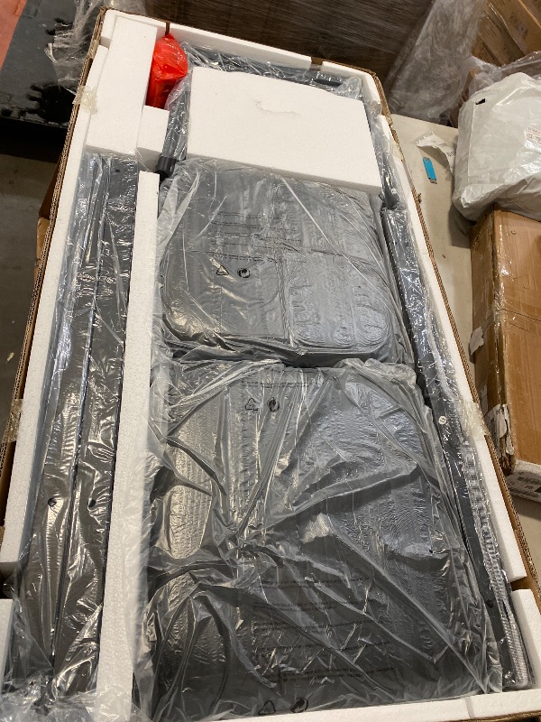 Photo 1 of AWQM 4 People Round Table Set, Wooden Dining Room Round Table and Chairs Set with Metal Frame with 4 PU Upholstered Chairs for Kitchen, Apartment, Dining Room, Brown
