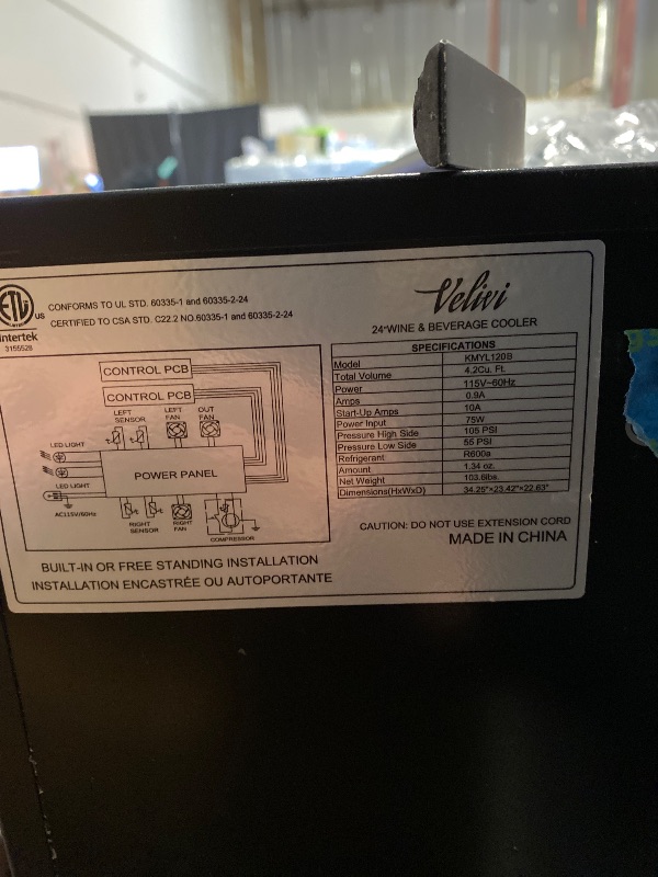 Photo 1 of 24 in. Dual Zone 18-Wine Bottles and 88-Can Built-In and Freestanding with French Door Beverage and Wine Cooler in Black
