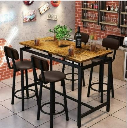 Photo 1 of New Bar Height Dining Table And Chair Set