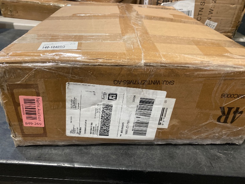 Photo 1 of AVZEAR Mid Century Night Stand with 3 Drawers, Farmhouse End Table with Storage & Curved Linen Panel, Modern Nightstands Bedside Table Small Side Table for Small Space, Bedroom(Walnut)