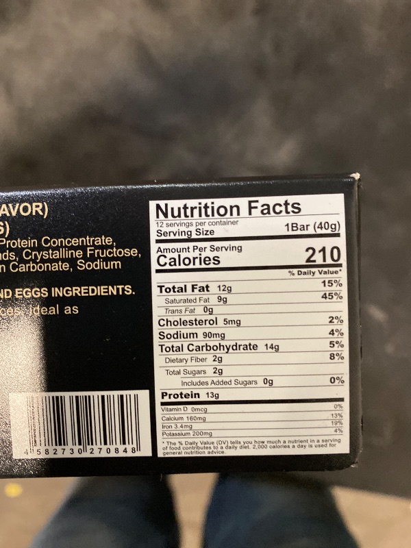 Photo 1 of DUJOSOO Protein Wafer Bar,Crispy - Silky Texture with Almond Chunks,13g Premium Protein,2g Low Sugar,Add chia seeds,2g Dietary Fiber,Rich in Collagen, Vitamin E and Omega-3,Nutritious Snacks to Support Energy,12 Count(Pack of 1)