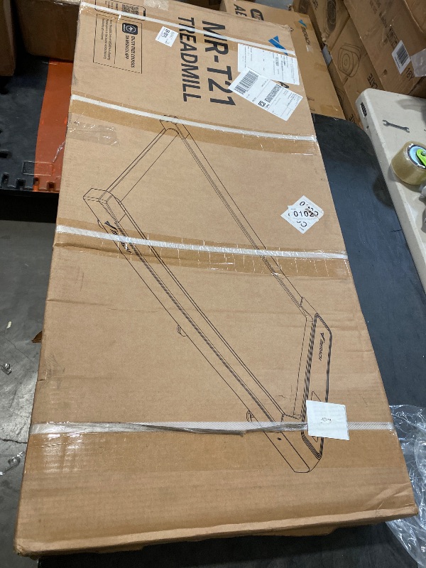 Photo 1 of MERACH - T21 Walking Pad, 2.5HP Under Desk Treadmill with Remote Control, APP, LED Display, 265LBS Capacity - Black
