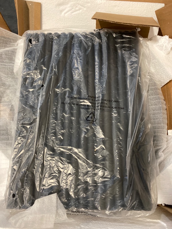 Photo 1 of Black 21.65 in. H Wavy Nightstands /Side Table