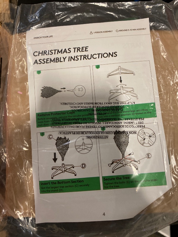 Photo 1 of Costway 7.5Ft Hinged Artificial Christmas Tree Full Fir Tree New PVC w/ Metal Stand Pink