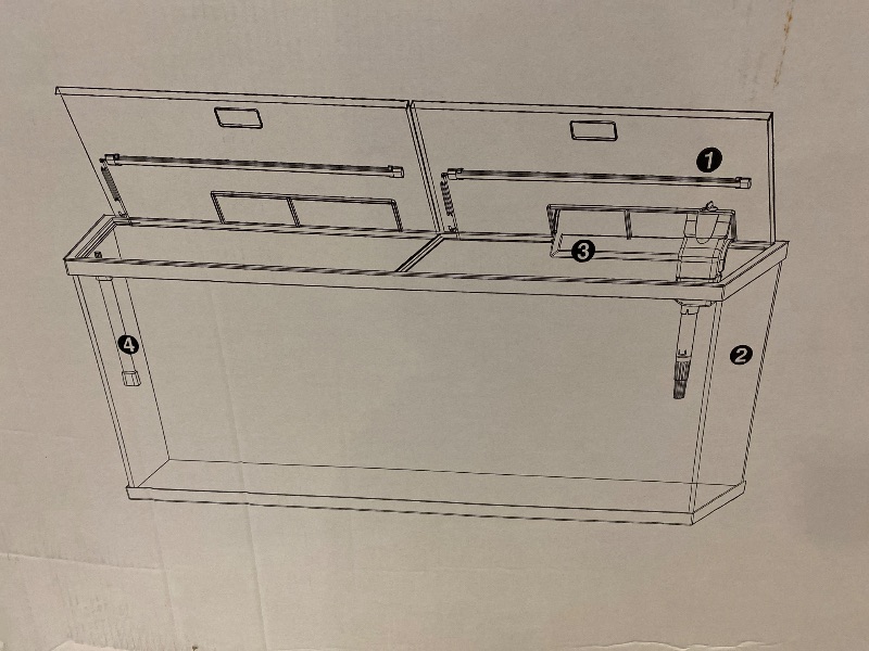 Photo 1 of Aqua Culture 55-Gallon Glass Aquarium Starter Kit
