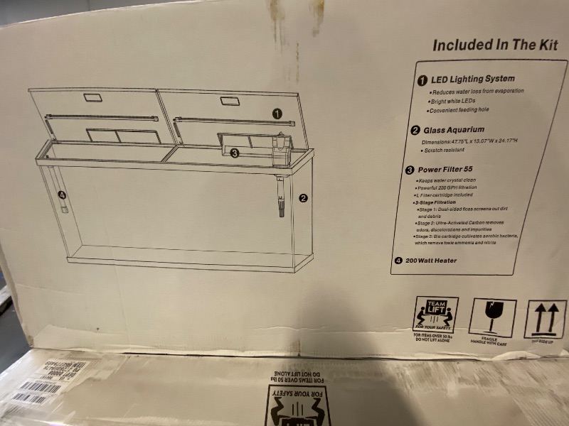 Photo 1 of Aqua Culture 55-Gallon Glass Aquarium Starter Kit
