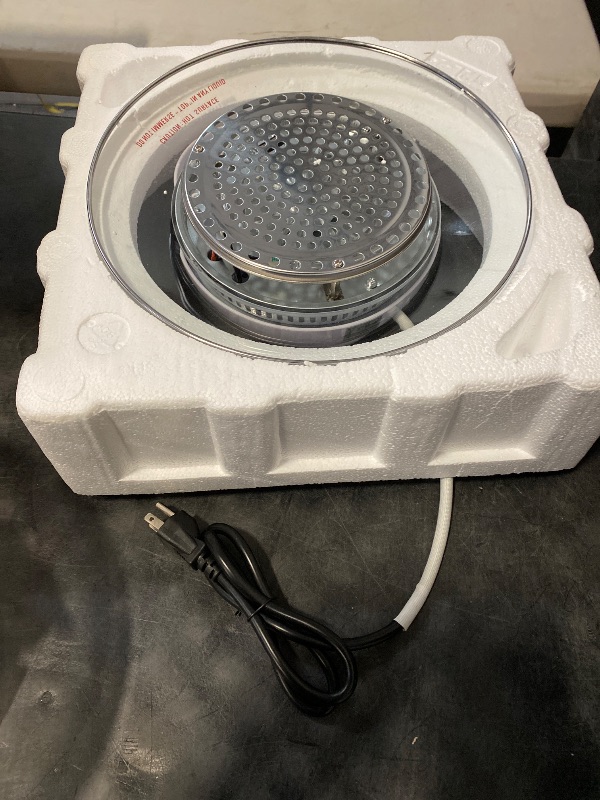 Photo 1 of 12L Convection Roaster Air Fryer Oven Turbo Electric Cooker Recipe 360° Heating,Infrared Convection, Halogen Oven Countertop, Cooking, Stainless Steel, Prepare Quick Healthy Meals White
