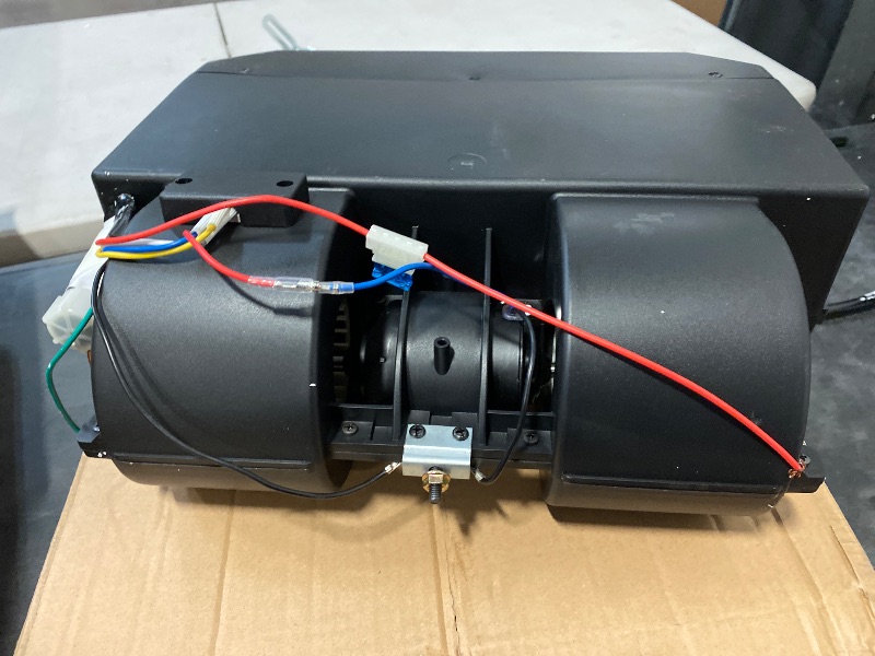 Photo 1 of Car Air Conditioner Evaporator Assembly, Air Conditioning Evaporator Assembly Unit ABS Metal Alloy 3 Speed Air Conditioning Evaporator Kit with Outlet Vents for RV Campers (12V)