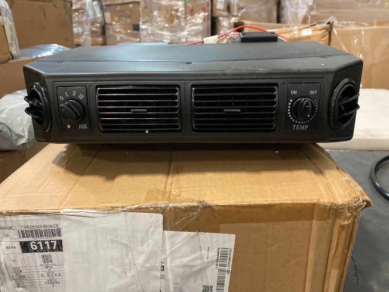 Photo 1 of Car Air Conditioner Evaporator Assembly, Air Conditioning Evaporator Assembly Unit ABS Metal Alloy 3 Speed Air Conditioning Evaporator Kit with Outlet Vents for RV Campers (12V)