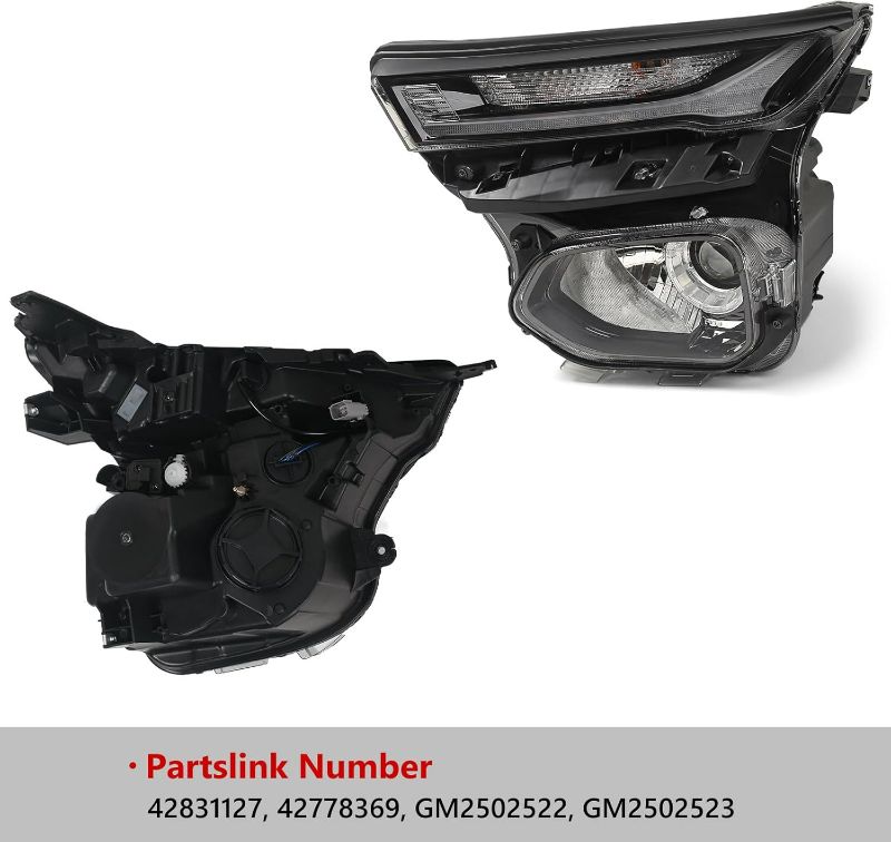 Photo 1 of Huray Left Headlight Assembly Fit for Chevy Trailblazer 2021-2023 LH LED Low Beam w/DRL Projector Headlamp Head Light Replacement for GM2502522 Driver Side
