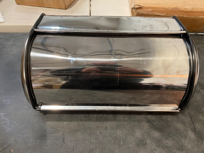 Photo 1 of HOME IT Stainless Steel Bread Box for kitchen, bread bin, bread storage Bread holder 16.5x10x8
