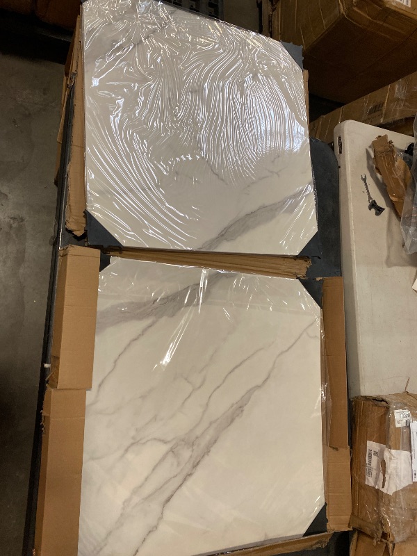 Photo 1 of BEIYANG Food Photography Backdrops 24x24 Inch Marble Photo Backdrop Boards 3PCS White Photography Backdrop Boards with 3 Bracket Kits Soild Board Waterproof Backdrop for Food Photography
