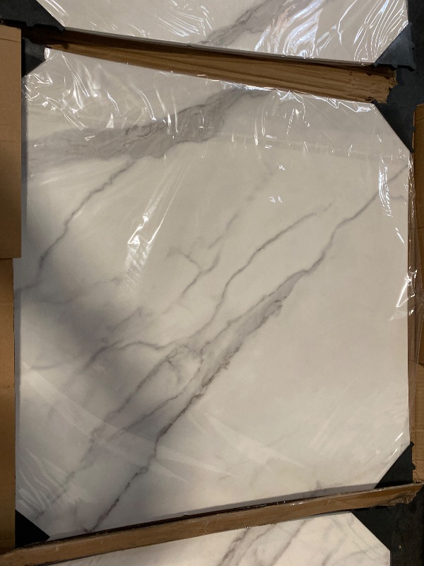 Photo 1 of BEIYANG Food Photography Backdrops 24x24 Inch Marble Photo Backdrop Boards 3PCS White Photography Backdrop Boards with 3 Bracket Kits Soild Board Waterproof Backdrop for Food Photography
