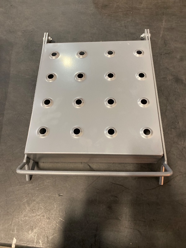 Photo 1 of Heavy Duty Iron Ladder Platform Multi Use Work Tray for Extension Ladders with Integrated Tool Holder Portable and Versatile for Professionals