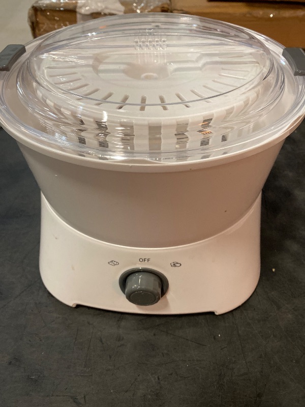 Photo 1 of Electric Potato Peeler, Automatic Peeling Machine with Good Heat Dissipation Locking Clips Pure Copper Motor and Draining Basket Multi-Functional Commercial Peeler Spinner for Kitchens Restaurants