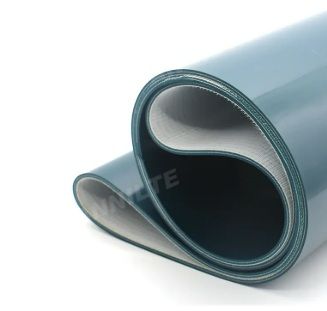 Photo 1 of Polyurethane Conveyor Belt With Half Of Cover #19 Longitudinal Groove, Half of Cover Smooth 16'6" L X 47-5/16" Wide, Endless - Finger To Finger