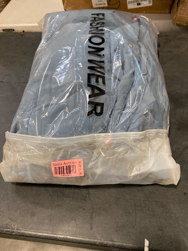 Photo 1 of (Size: L) Men's Hooded Winter Coat Couple Solid Padded Warm Jacket Casual Bubble Parka Overcoat