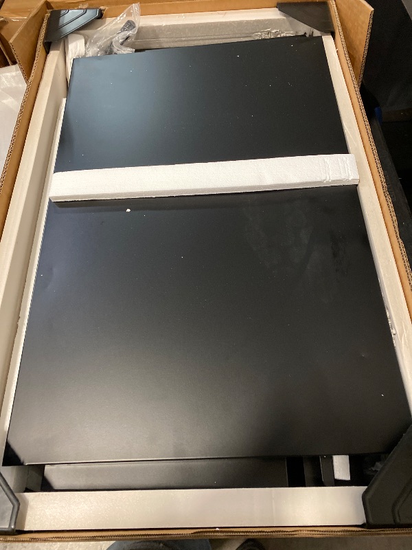 Photo 1 of 2 Drawer File Cabinet, File Cabinets for Home Office, Printer Stand, File Cabinet with Lock, Lateral Filing Cabinet for A4/Letter/Legal Size File Folders, Assembly Required(Black)