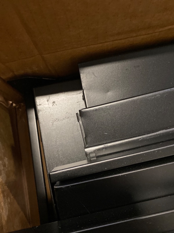 Photo 1 of 2 Drawer File Cabinet, File Cabinets for Home Office, Printer Stand, File Cabinet with Lock, Lateral Filing Cabinet for A4/Letter/Legal Size File Folders, Assembly Required(Black)
